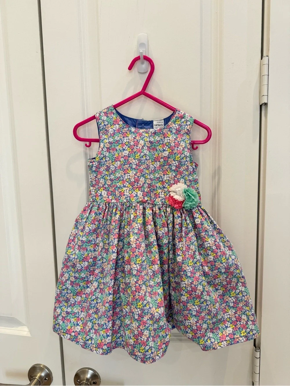 Carter's Multicolor Floral Sleeveless Fit-and-Flare Dress